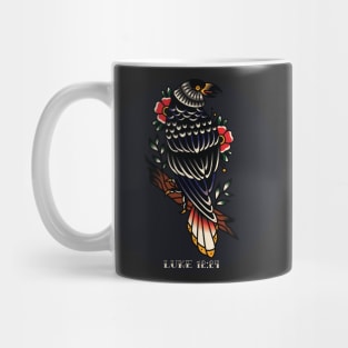 Raven American Traditional Tattoo Flash Mug